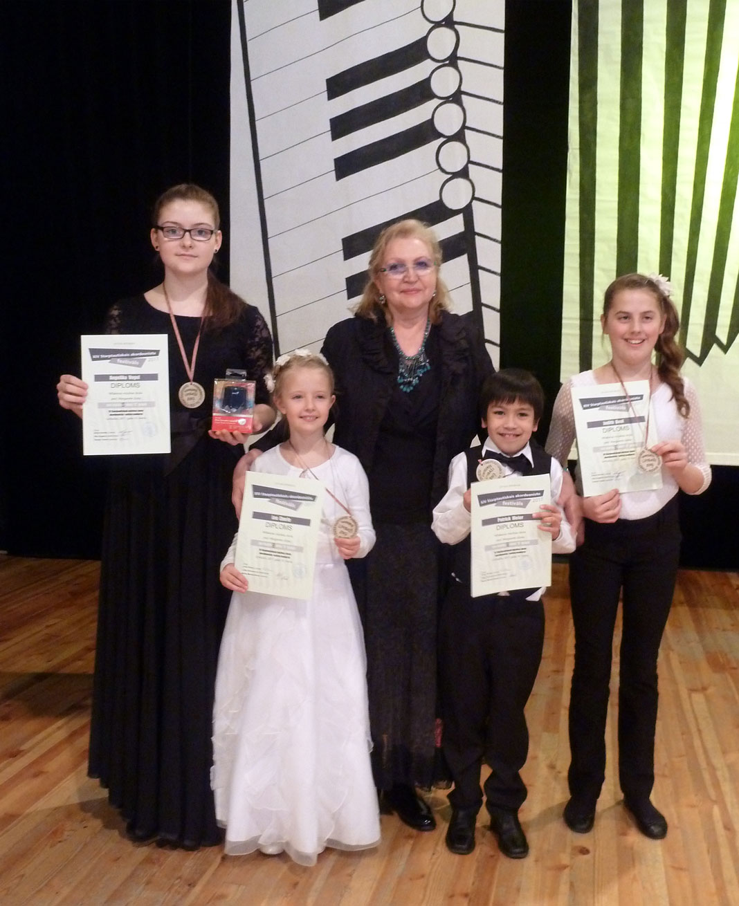 Preisträger der Muisk- & Kunstschule Glock beim internat. Wettbewerb in Limbazi/Lettland